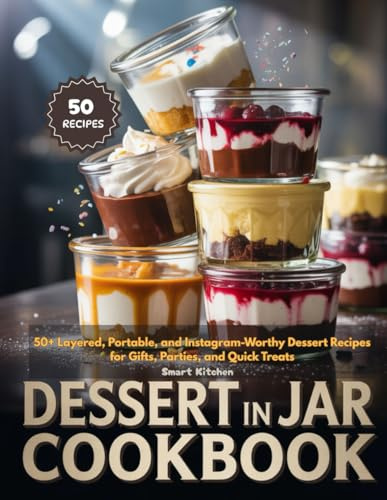 DESSERT IN JAR COOKBOOK: 50+ Layered, Portable, and Instagram-Worthy Dessert Recipes for Gifts, Parties, and Quick Treats (Delicious in a Jar: The Ultimate Mason Jar Cookbook Series)