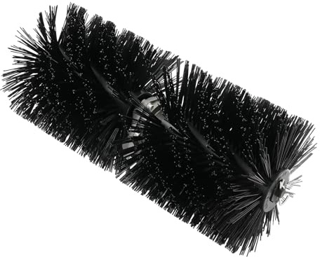 23 Universal Rolling Brush Head for Lawn Mowers – Heavy-Duty Nylon Bristle Attachment for Snow, Turf & Driveway Cleaning, 9-Tooth Inner Shaft, 1.02 Mount Holes