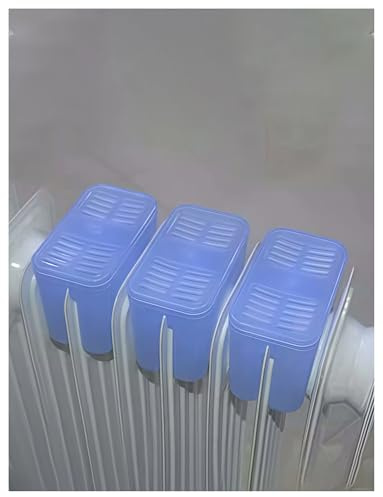 Radiador de aceite de plástico de 3 uds, humidificador montado, calentador de tipo evaporativo de funcionamiento silencioso, nivel de agua Visible que se adapta a la mayoría de los calentadores