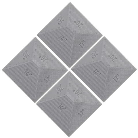 Homoyoyo Guide D'angle pour Affûtage de Couteaux en Céramique Robuste, Kit 4 Pièces 14°-25°, Accessoire Précis pour Pierre à Aiguiser, Outil Polyvalent Cuisine et Jardin, Ergonomique