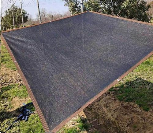 Telo Ombreggiante Occhiellato 4x4 6x8 Vela Teli Ombreggianti da Esterno 90% Protezione Resistente UV Telo Ombra Occhiellato Esterno/Cortile/Balcone/Patio/Giardino,black-5x8m