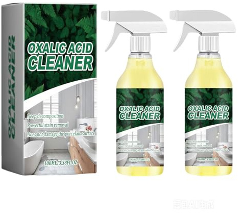 Kraftvoller Oxalsäure Reiniger, Kraftvoller Effizienter Badreiniger, WC Reiniger Extra Stark Spray, Vielseitiger Haushalts-Reinigungsschaum, Gegen Kalk & Schmutz, Geruch Entfernen, 100ml (2PC)