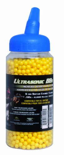 Taurus Softair Taurus BB's 0,12 g hochwertige Softairmunition 2.000 Stück Kal. 6mm - Balines de plástico para Airsoft (Armas, Bolas, Revista, 2 Piezas, Hop up, Tauro, pequeño, 6 mm), Color Amarillo