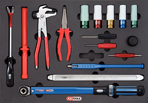 KS Tools 815.1195 Reifendienst-Werkzeug-Satz, 16-tlg. in 1/1 Systemeinlage