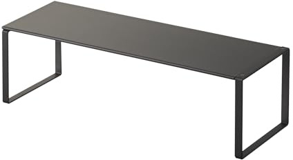 YAMAZAKI 2573 FRAME Ausziehbares Schuhregal, schwarz, Stahl, minimalistisch, 12 x 34-60 x 10 cm (L x B x H)