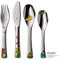 WMF Janosch - Cubertería para niños 4 piezas (tenedor, cuchillo de mesa, cuchara y cuchara pequeña)WMF Kids infantil Acero Inoxidable Cromargan Apto para lavavajillas