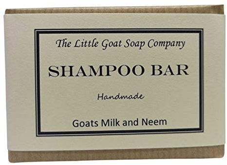 The Little Goat Soap Company Shampoo Bar - Goats Milk and Neem Oil, Eczema, Psoriasis, Seborrhoeic Dermatitis,100 g