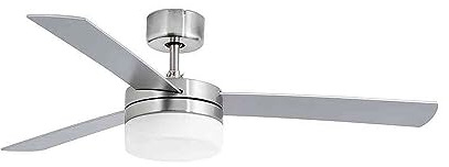 Faro Barcelona 33608 - PANAY Ventilador de techo con luz, palas ABS gris y caoba