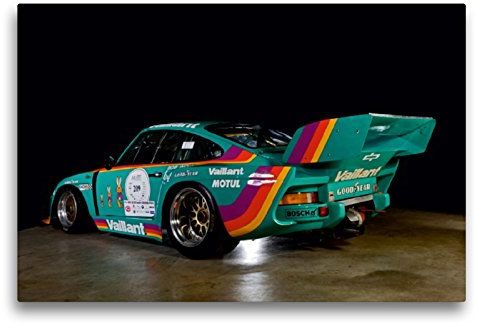 Premium Textil-Leinwand 75 x 50 cm Quer-Format Racing Legend: The Porsche 635 K2 | Wandbild, HD-Bild auf Keilrahmen, Fertigbild auf hochwertigem Vlies, Leinwanddruck von Stefan Bau