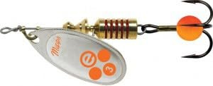 CUILLER MEPPS Aglia E-Brite Plata Naranja N3