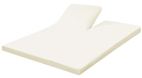 Dormisette Split Topper Spannbettlaken Boxspring Bett 180-200 x 200-220 cm (Perlmutt, EIN Einschnitt)