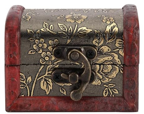 Coffre au trésor, bo?te vintage à bijoux de rangement décorative pour souvenirs et cadeaux, idéal décoration intérieure pour femmes, filles