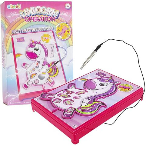 Abeec Unicorn Operation - Kids Board Game - Unicorn Toy - Remove Body Parts Or Face The Buzzer - Board Game For Girls