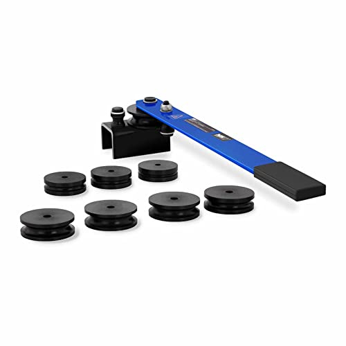 MSW Manual Pipe Bender Tuber Bender Pipe Bending Machine Tool Ø6-18mm Up to 180° MSW-TRB-400 (Carbon Steel Q235, Round Tubes, Max. Bending Angle 180°)