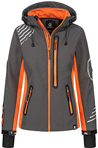 Rock Creek Softshelljacke Damen Outdoor Windbreaker D-402 | Wasserabweisende Übergangsbekleidung, funktionale Wanderjacke für Frauen, Camping, Freizeit und wechselhaftes Wetter