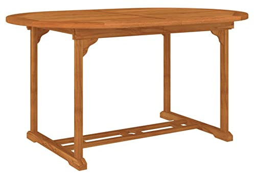 Tidyard Gartentisch Tisch Garten Esstisch Terrassentisch Balkontisch Outdoor Tisch Gartenmöbel Holztisch Ausziehbar (150-200) x 100 x 75 cm (B x T x H) Mit Erweiterungsfunktion Massives