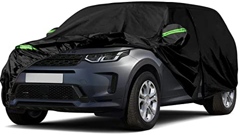 Autoabdeckung Wasserdicht für Land Rover Discovery Sport L550 2015-2025 | Vollgarage Autoplane Outdoor Abdeckung für Regen Schnee Sonne Staub UV Schutz Winddicht Auto Abdeckplane Winter & Sommer