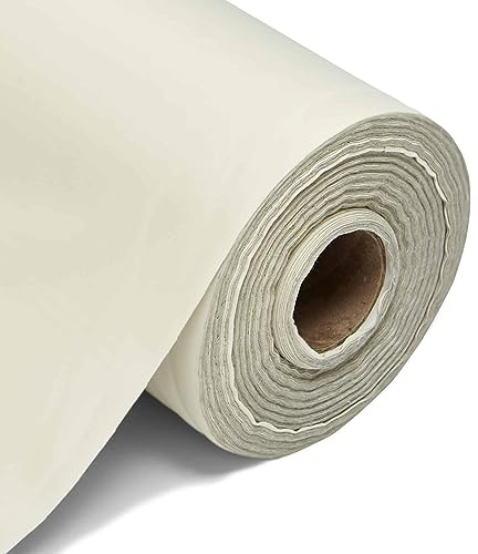 10m Ivory Thermal Blackout Curtain Lining – 3 Pass Opaque Blackout Curtain Fabric, 260GSM 54” Inches 137cm Wide – for Home, Caravans & Campervans – Fabric by The Metre by Discount Fabrics LTD