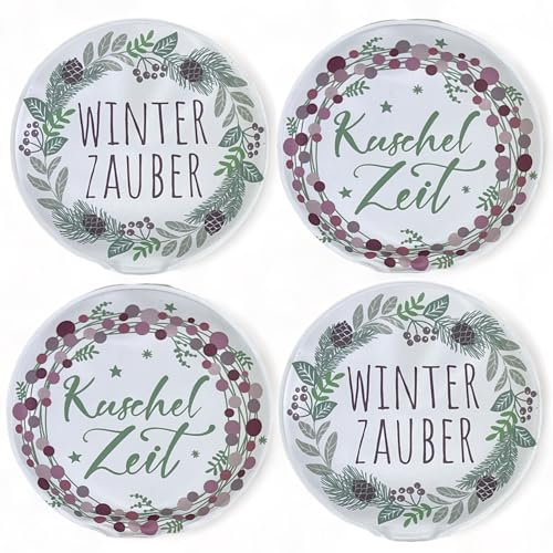 Handwärmer Taschenwärmer Sets wiederverwendbar, Wärmepad für kalte Tage und für unterwegs, Wärmeknickkissen mit tollen Motiven