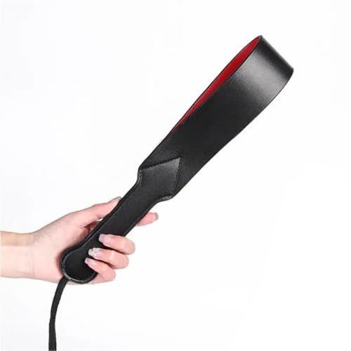 HAZURE 1 Pieza de Raqueta de Cuero, látigo, PC, Juguete para Parejas Adultas de Doble Capa, Accesorio de Castigo para Juegos de Parejas