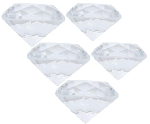 BESPORTBLE 5stücke Dekorative Diamanten Transparente Kunst-diamanten Für Nail Art Foto-Requisiten Und Hochzeitsdekorationen