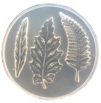 Fondant Molds 2 Pieces Mirror Crystal Drop Gum Silicone Mold Earrings Decorated Handmade Leaf Silicone Mold