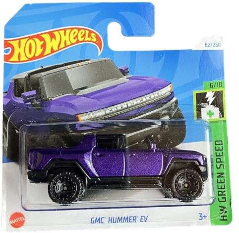 Hot Wheels - GMC Hummer EV - HW Green Speed 6/10 - HTD16 - Short Card - GM - violett metallic - Mattel 2024-1:64