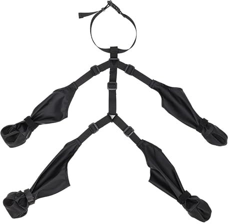 Hundestiefel-Leggings | wasserdichte Hundestiefel Pfotenschutz | Hundeschuhe | Hunde Regenschuh Booties | Anti-Rutsch-Winter-Hundestiefel Beinschoner mit Hosenträgern | Pfotenschutz für draußen Laufen