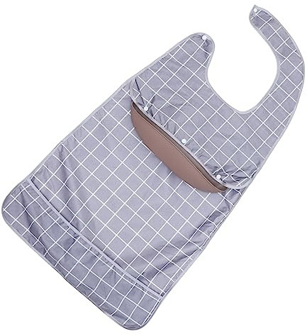 FRCOLOR Lätzchen für Erwachsene Wasserdichter Kleidungsschutz Haushalts-accessoire aus Strapazierfähig und Waschbar für Senioren und Pflegefälle