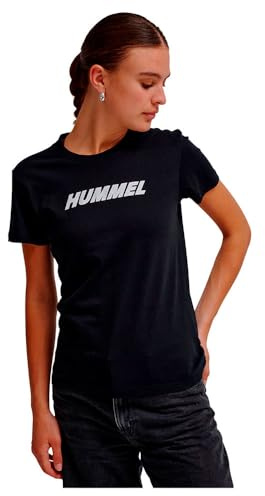 Hummel Hmlelemental Logo Cotton T-Shirt Damen schwarz Gr M