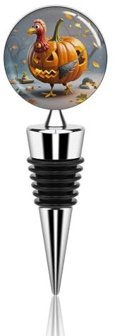Turkey Trouble Bottle Stopper Beverage Bottle Sealer Reusable Wine Stopper Personalised Champagne Stopper Unique Wine Bottle Corks Keep Fresh Suitable for Standard