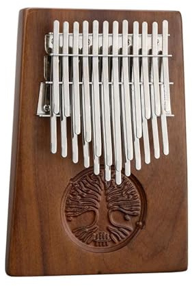 Kalimba Instrument Kalimba Daumenklavier Mit 24/34 Tasten, B/C-Ton, Doppellagig, Schwarzes Walnussholz, Anfänger, Professionelles Instrument, Geschenk Mit Taschen-Tonabnehmer(24 Key B)