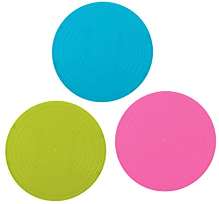 GALPADA Multifunktionaler Faltbarer Küchendampfgarer aus Pp 3 Stück Mikrowellen Tablettrost für Backofen und Mikrowellen Küchenhalter Zufällige Farbe