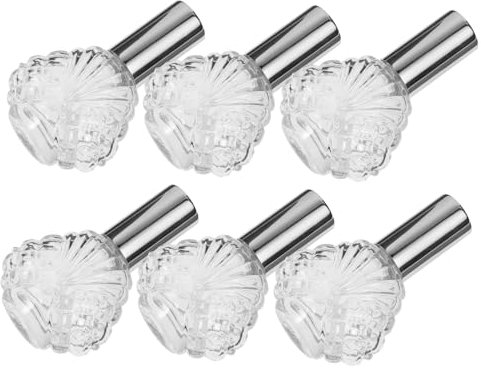 VICASKY 6stücke Teilige Glas Sprühflasche Reisegröße Feiner Nebelsprüher Für Parfüm Ätherische Öle Und Körper- Haarspray Kratzfest Dicht Und Tragbar