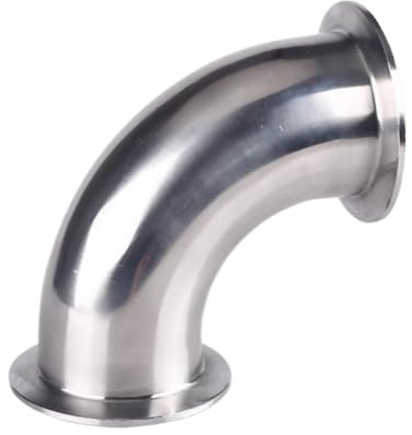 zorfar 6(154mm) OD167mm Sanitary Tri-clamp 90 Degree Pipe,Stainless Steel 304 Elbow Pipe Fitting Pipe Ferrule