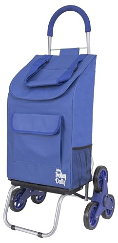 dbest Products Stair Climber Trolley Dolly with Backpack Straps, Shopping cart Grocery Foldable Condo Apartment