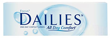 Focus Dailies All Day Comfort Tageslinsen weich | 30 Stück | BC 8.6 mm | DIA 13.8 mm | -00.75 Dioptrien