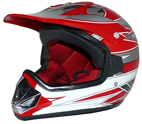 protectWEAR Kindercrosshelm MaX Racing blau Glanz