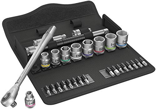 8100 SB 7 Zyklop Metal Push Ratchet & Socket Set of 29 Metric 3/8in Drive