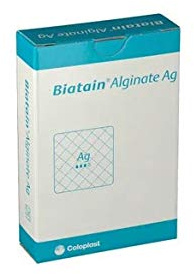 Biatain Alginate Ag Tamponade mit Silber 3 x 44 cm 10 Stück