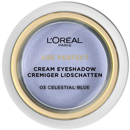 L'Oréal Paris Age Perfect Creamy Eye Shadow 03 Celestial Blue/Creamy Texture/High Coverage/Pack of 3 x 4 g