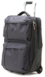 BIBA | Maleta de Viaje Tipo Trolley, Maleta Mediana Meri G MG24, Asa Trolley, Cierre con Cremallera, Poliéster+ABS, Color Antracita