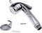 EXFEA Pommeau de douche en ABS - Bouton 1/2 - Douchette à main de camping - Douche de toilette - Douche de bateau - Chromé