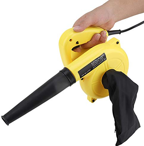 Haofy Aspirador de Hojas con soplador de Hojas eléctrico, Aspirador de Polvo de Mano con soplador de Hojas con Cable 2 en 1, Enchufe de la UE