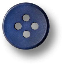 20er Set dunkelblaue Blusenknöpfe aus Kunststoff mit vier Löchern. Ø: ca. 11mm!