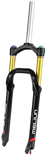 SLRMKK 26 MTB BMX Gabel Scheibenbremse Fahrrad 1-1/8 Gabelschaft Fahrrad Federgabel Luftstoß 135mmbreite Für 4,0 Fett Reifen QR 100mm Federweg