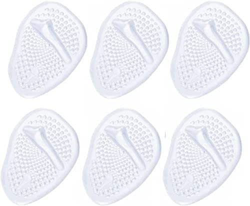 Taicols 3 Paia Cuscinetto per piedi metatarsali, pad per l'avampiede in gel per le donne Tacchi alti Solette Gel Donna, cuscino per ridurre la pressione e alleviare il dolore per la palla del piede