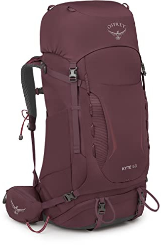 Osprey Kyte Unisex Rucksack, 58L, Elderberry Purple, XS/S