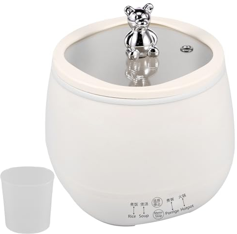 1.8L Electric Rice Cooker, 18 Minutes Fast Cooking Rice Cooker for 1-6 People, with Keep Warm Function, Automatic Cooking, Non-Stick Inner Pot, Measuring Cup for Home Cooking(White)