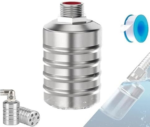 Scomeri Water Valve,Floating Valve, 304 Stainless Steel Completely Automatic Water Level Control Floating Valve,Valve Water Level Controller,Water Hose Shut Off Valve (A- 3/4in)